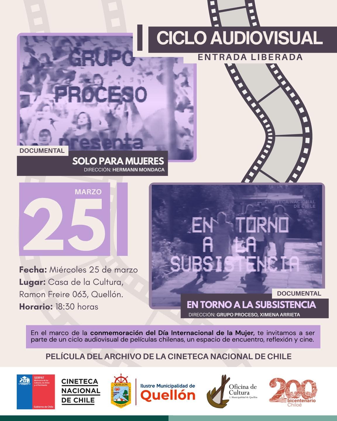 Ciclo Audiovisual | Entrada Liberada