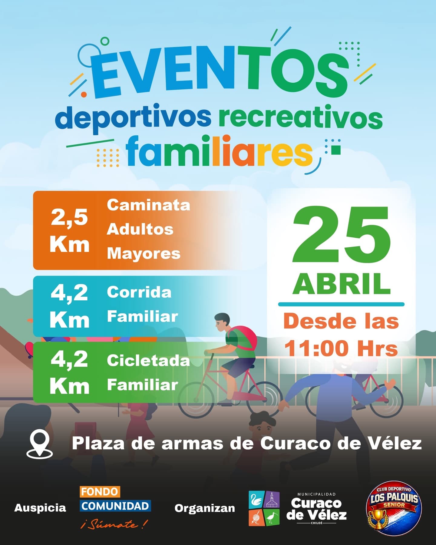 Eventos deportivos recreativos familiares