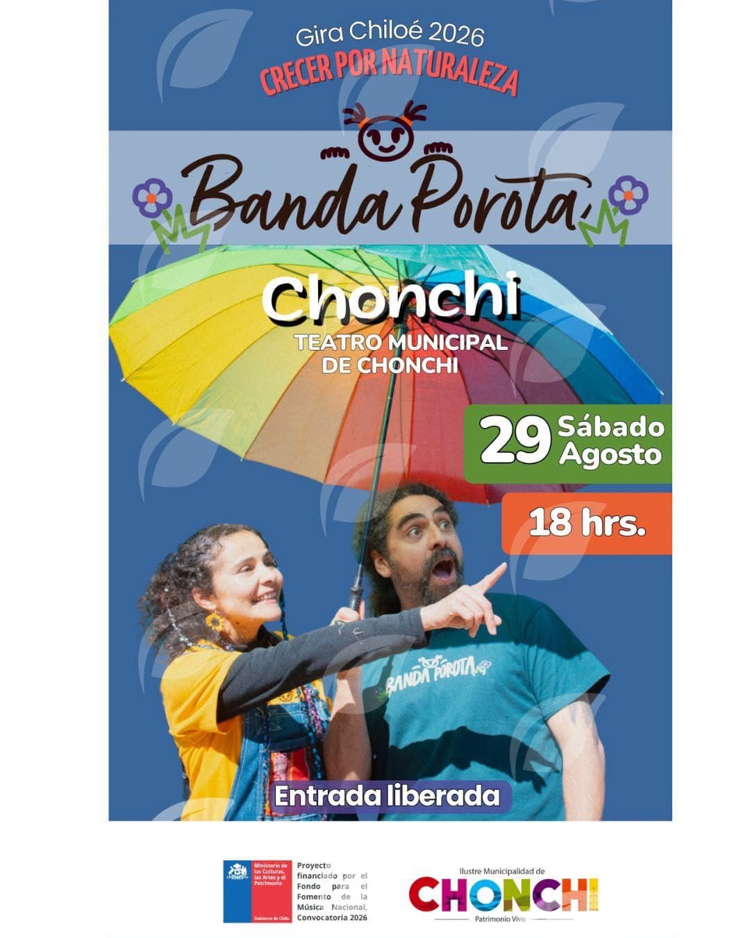 Banda Porota en el Teatro Municipal de Chonchi