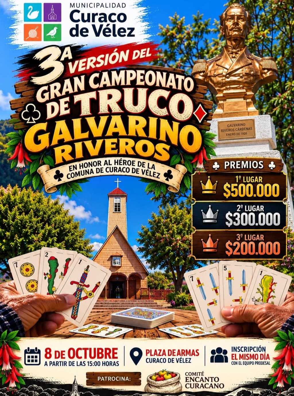 3ª versión del Gran Campeonato de Truco Galvarino Riveros en Curaco de Vélez