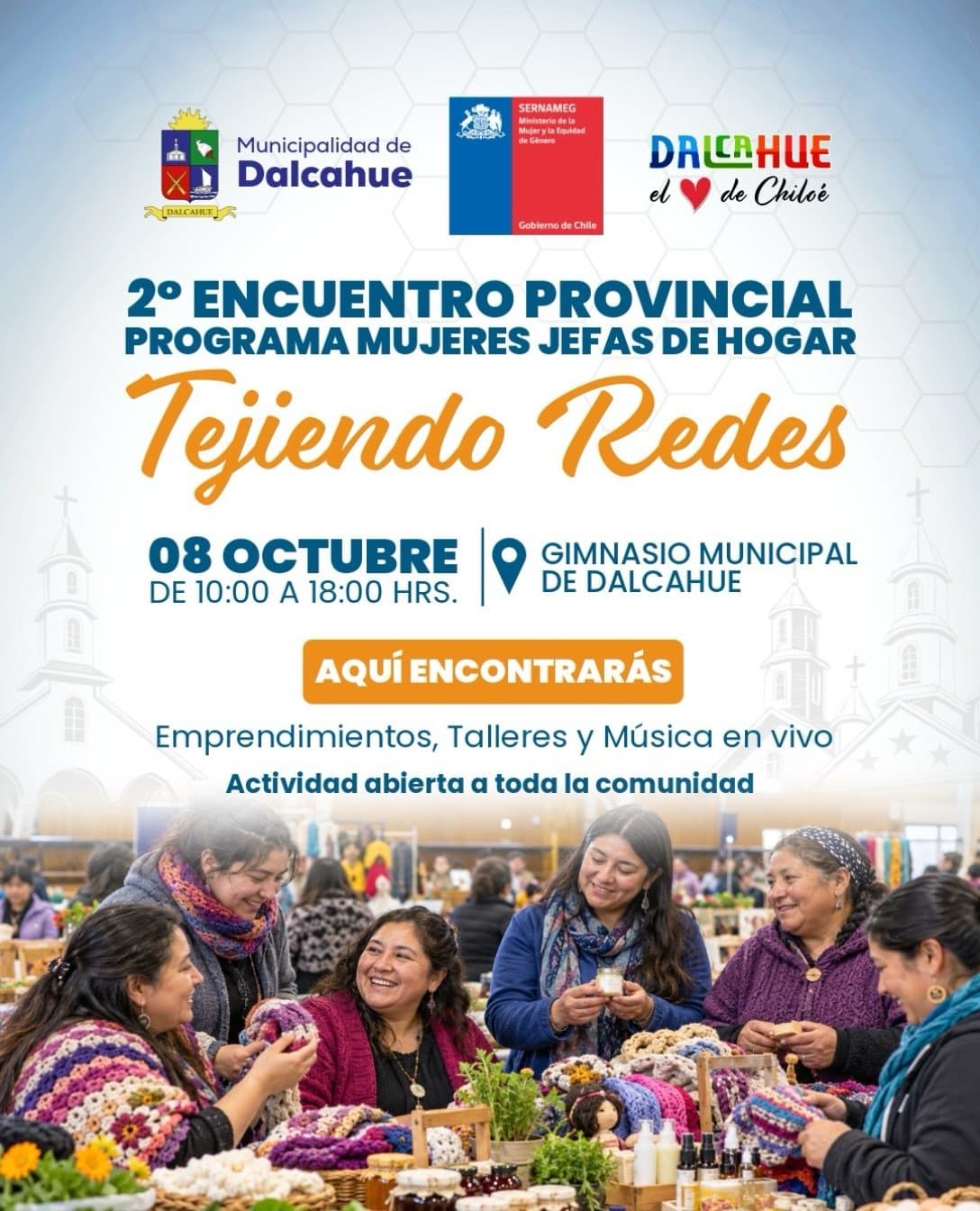2° Encuentro Provincial del Programa Mujeres Jefas de Hogar "Tejiendo Redes" en Dalcahue