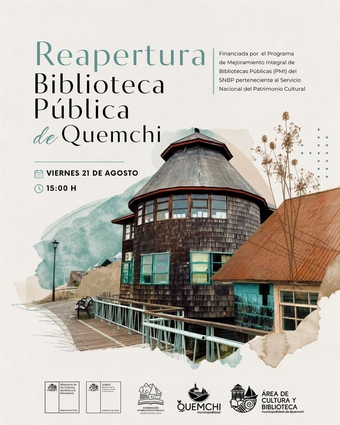 Inauguración Biblioteca Pública de Quemchi Renovada