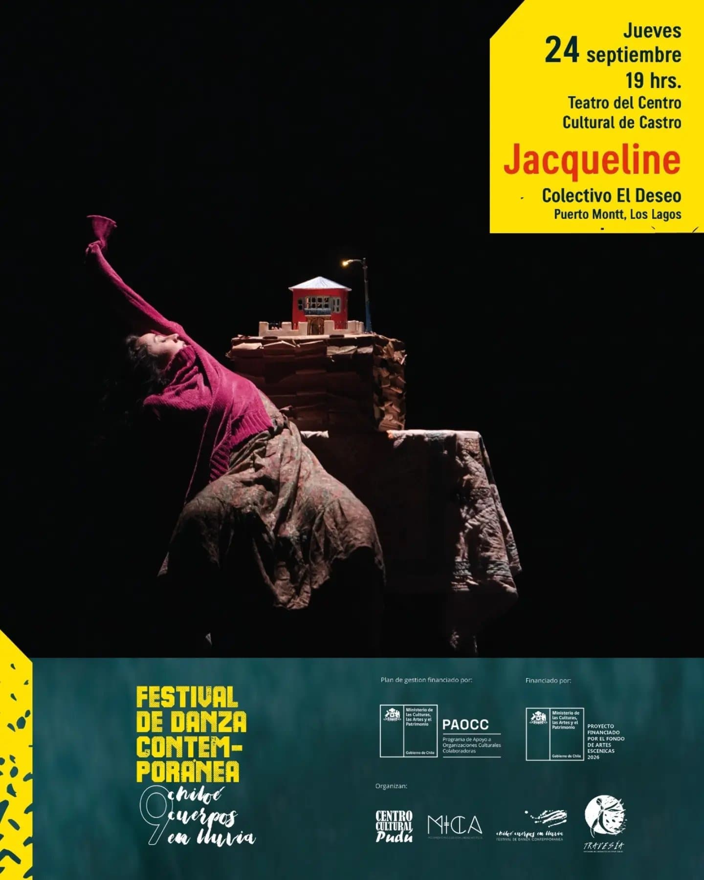 JACQUELINE: 9no Festival de Danza Contemporánea Chiloé Cuerpos en Lluvia