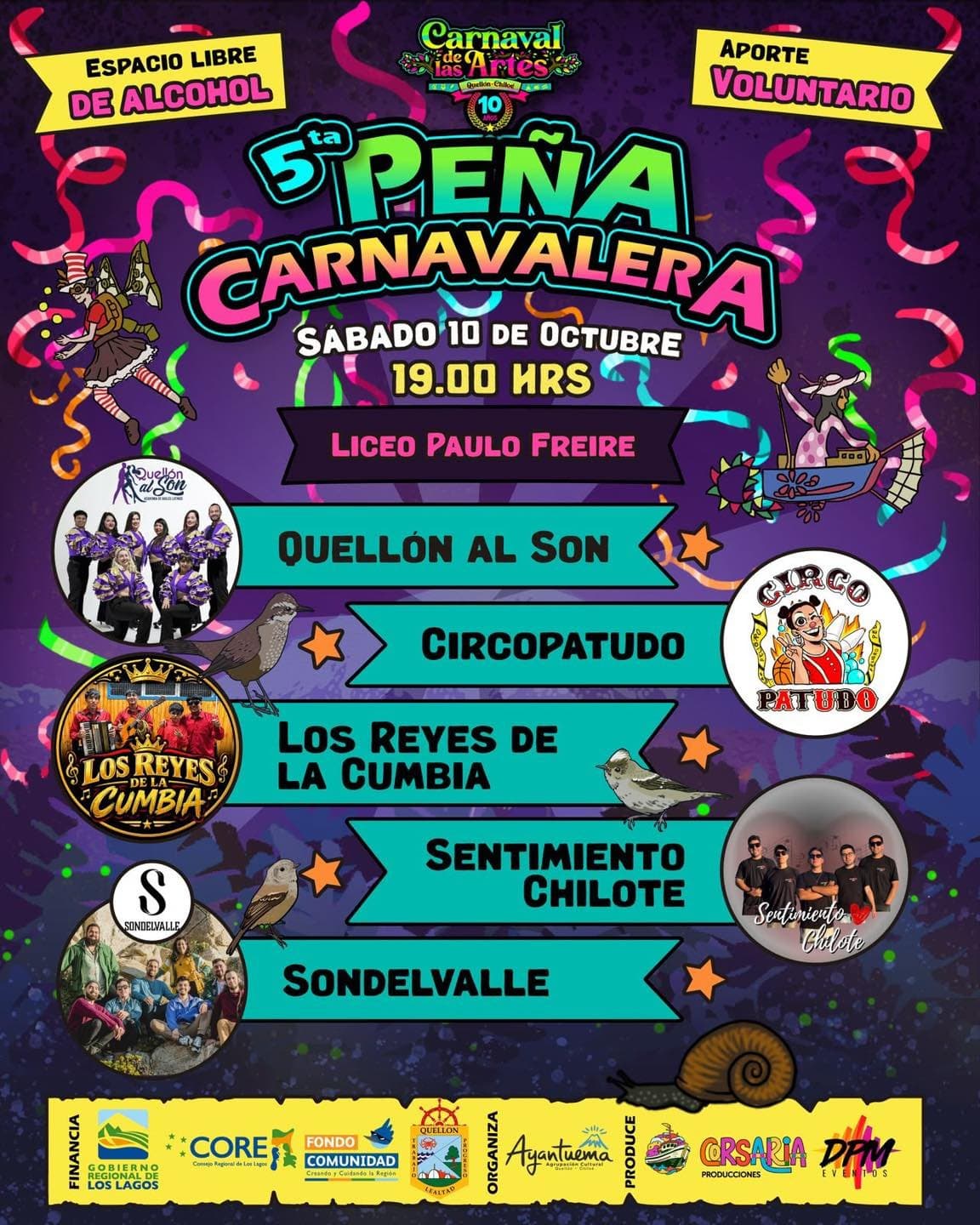 5ª Peña Carnavalera en Quellón